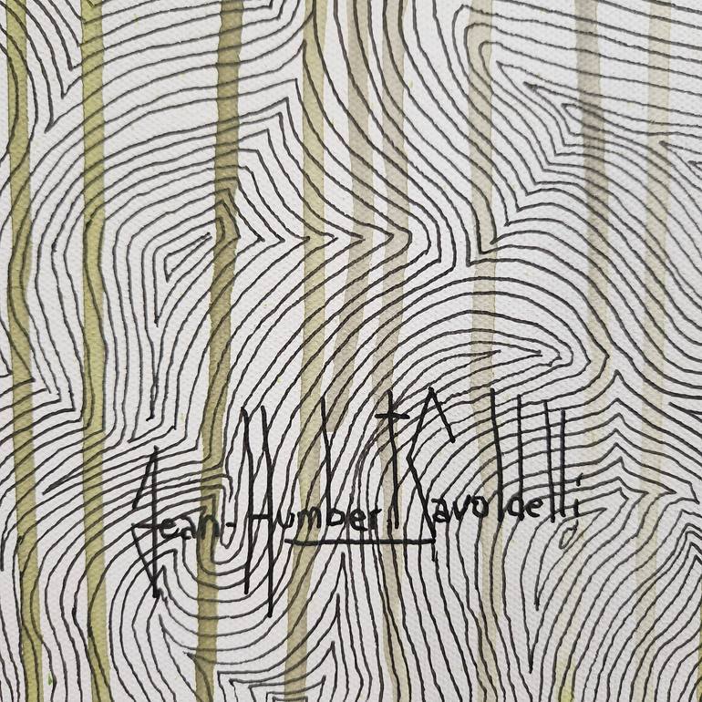 Original Abstract Expressionism Abstract Painting by Jean-Humbert Savoldelli