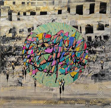 Original Abstract Expressionism Abstract Paintings by Jean-Humbert Savoldelli