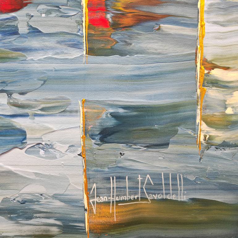 Original Abstract Expressionism Abstract Painting by Jean-Humbert Savoldelli