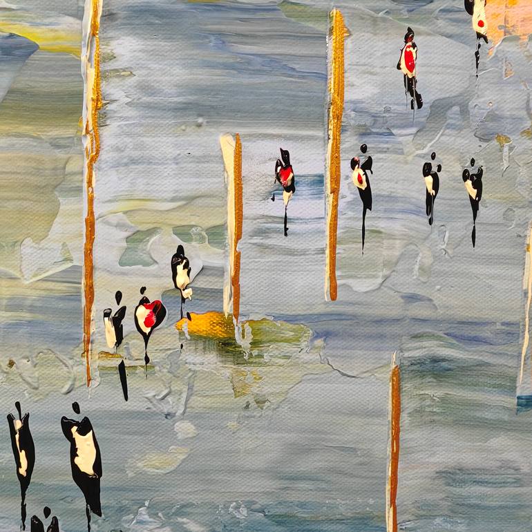 Original Abstract Expressionism Abstract Painting by Jean-Humbert Savoldelli