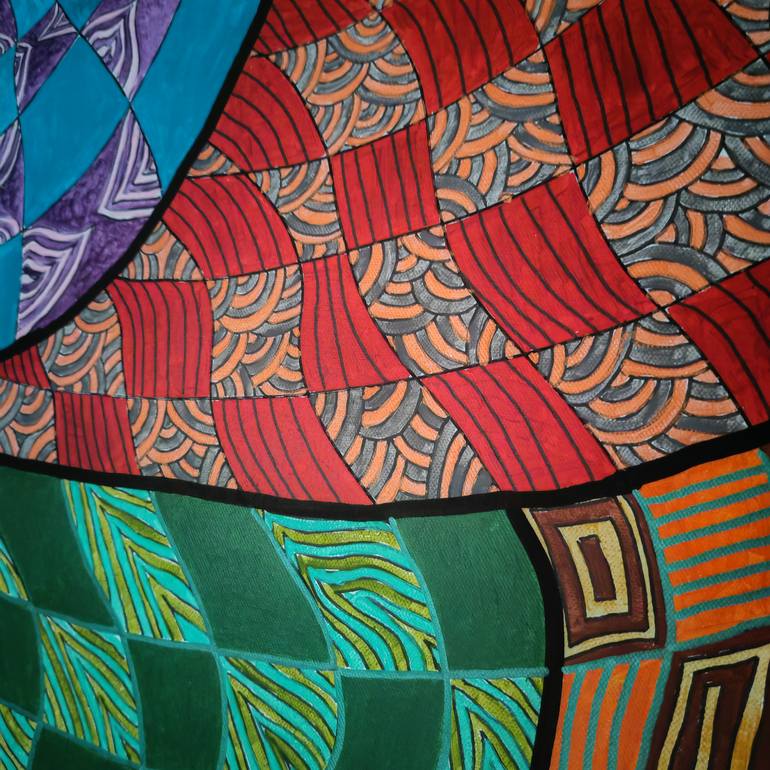 Original Abstract Painting by Jean-Humbert Savoldelli