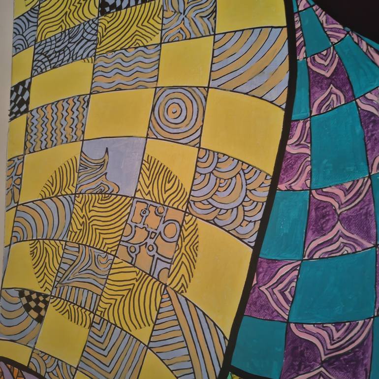 Original Abstract Painting by Jean-Humbert Savoldelli