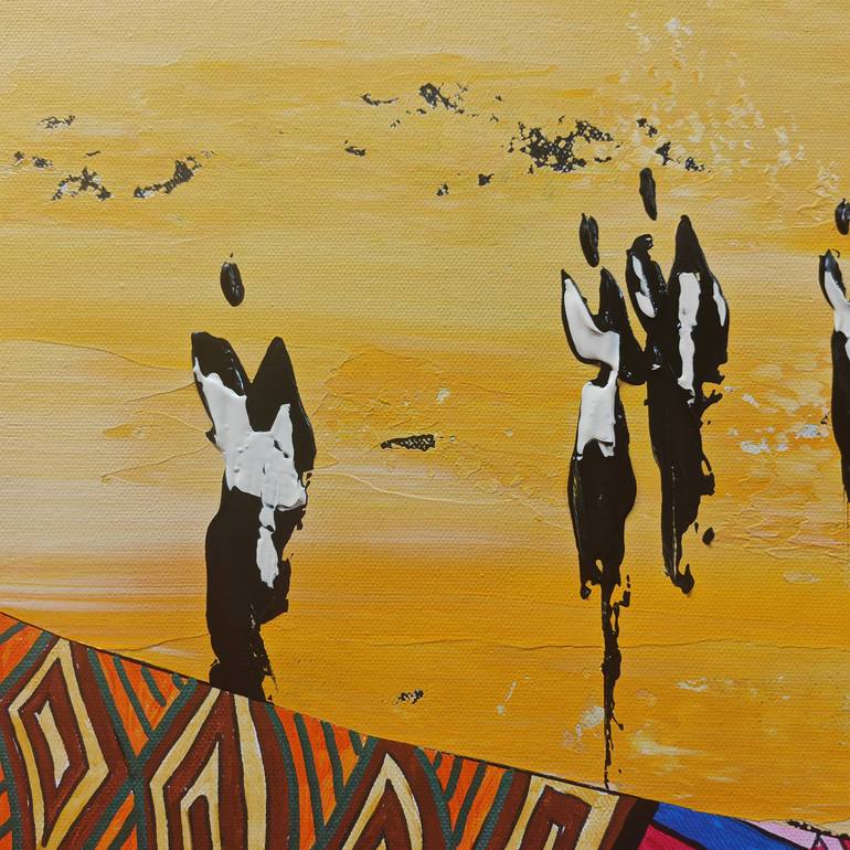 Original Abstract Painting by Jean-Humbert Savoldelli