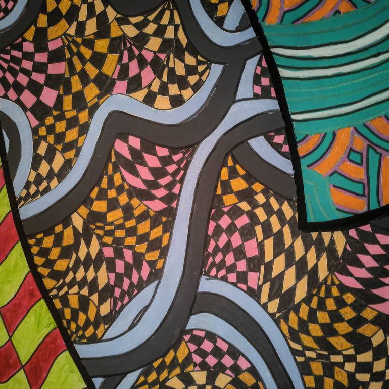 Original Abstract Painting by Jean-Humbert Savoldelli