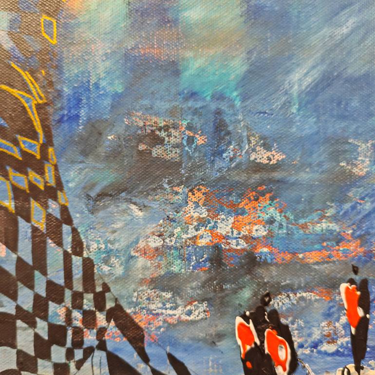 Original Abstract Painting by Jean-Humbert Savoldelli