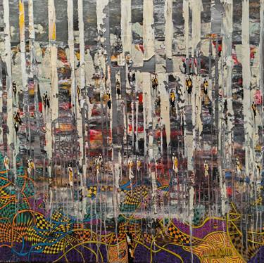 Original Abstract Expressionism Abstract Paintings by Jean-Humbert Savoldelli