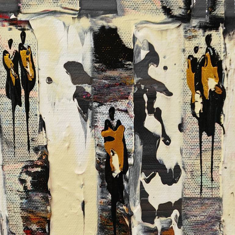 Original Abstract Expressionism Abstract Painting by Jean-Humbert Savoldelli