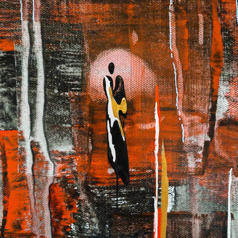 Original Abstract Expressionism Abstract Painting by Jean-Humbert Savoldelli