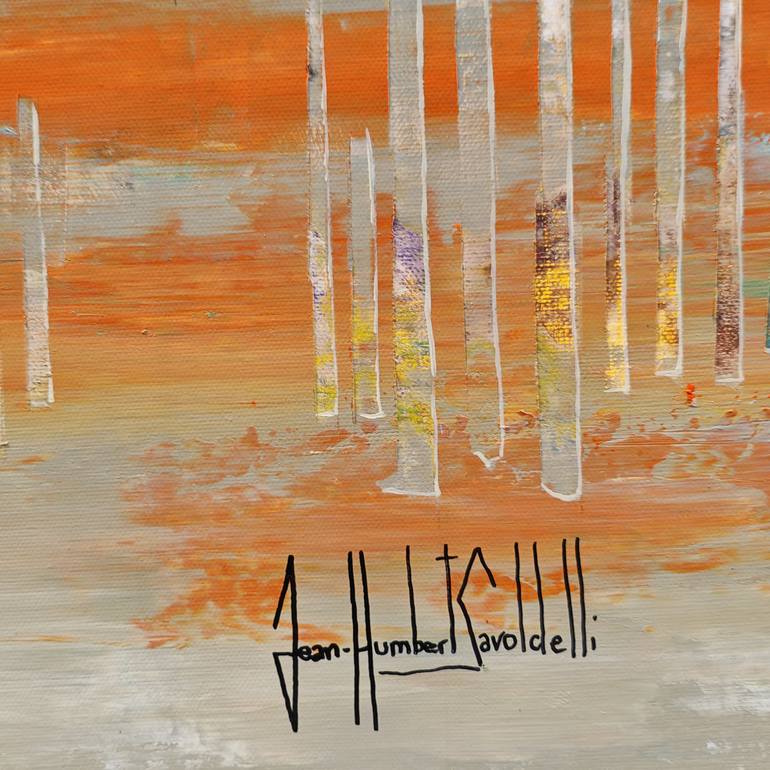 Original Abstract Landscape Painting by Jean-Humbert Savoldelli