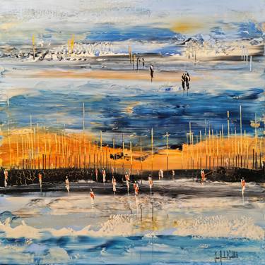 Original Abstract Landscape Paintings by Jean-Humbert Savoldelli