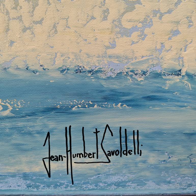 Original Abstract Landscape Painting by Jean-Humbert Savoldelli