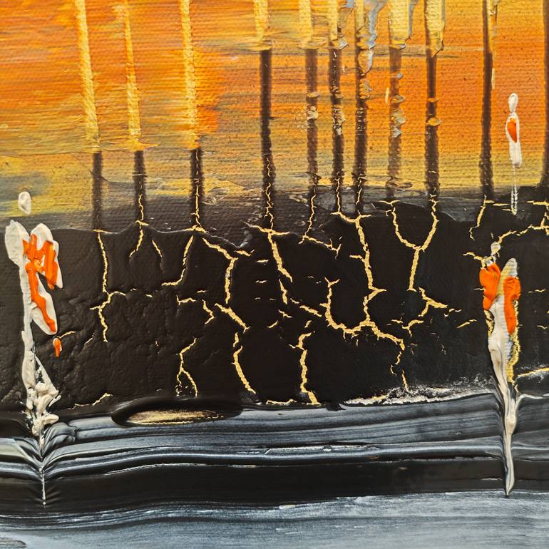 Original Abstract Landscape Painting by Jean-Humbert Savoldelli