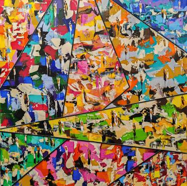 Original Abstract Expressionism Abstract Paintings by Jean-Humbert Savoldelli