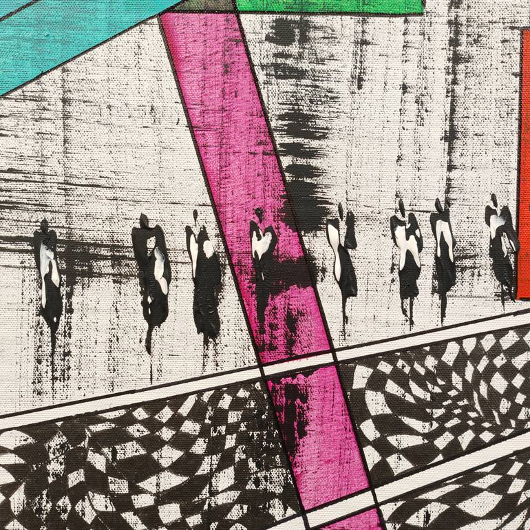 Original Abstract Expressionism Abstract Painting by Jean-Humbert Savoldelli