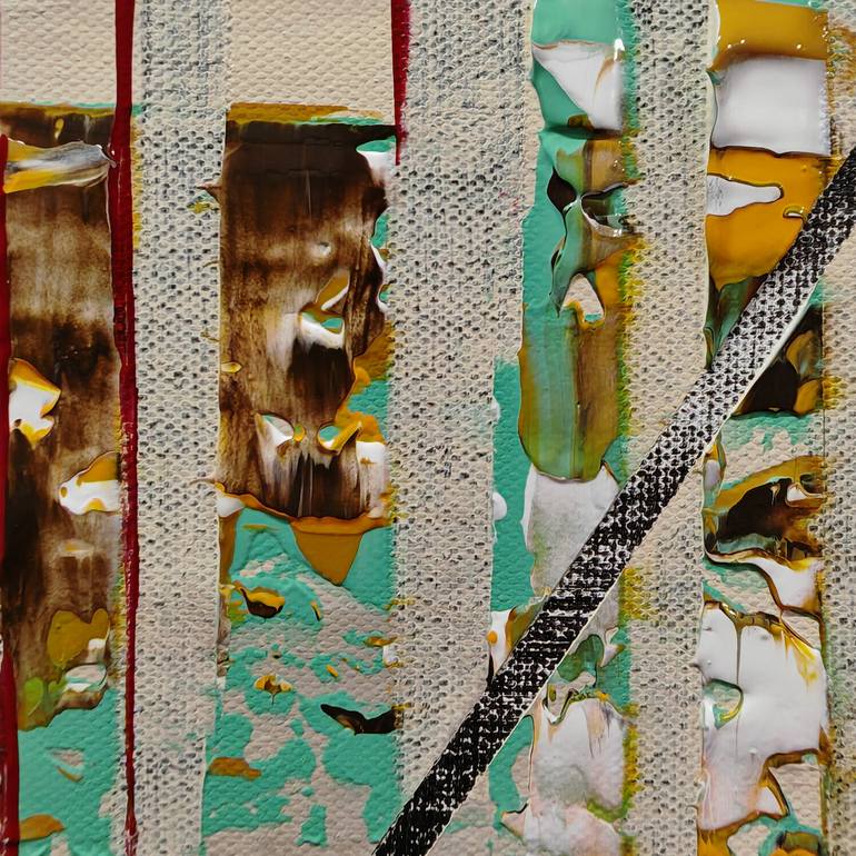 Original Abstract Expressionism Abstract Painting by Jean-Humbert Savoldelli