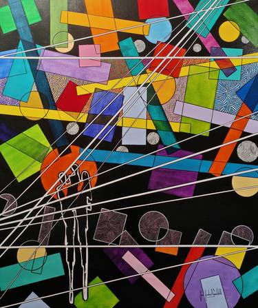 Original Abstract Expressionism Abstract Paintings by Jean-Humbert Savoldelli