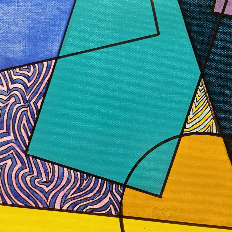 Original Abstract Expressionism Abstract Painting by Jean-Humbert Savoldelli