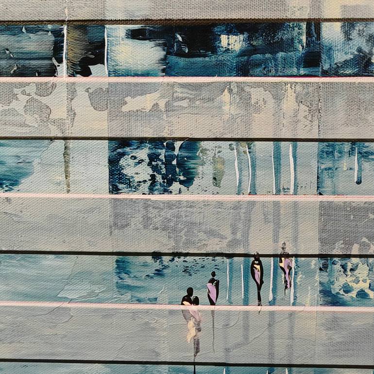 Original Abstract Expressionism Abstract Painting by Jean-Humbert Savoldelli