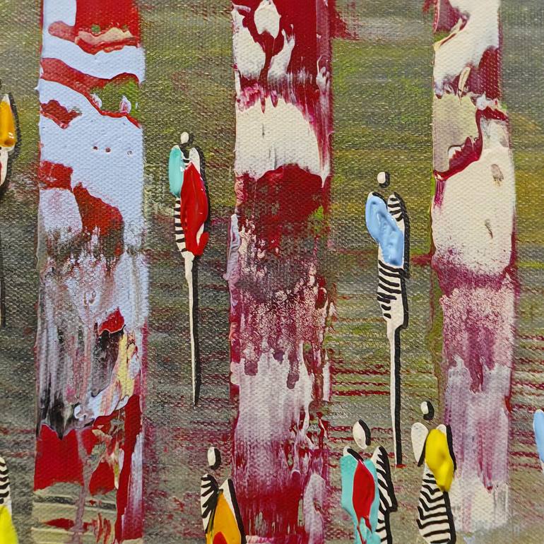 Original Abstract Expressionism Abstract Painting by Jean-Humbert Savoldelli