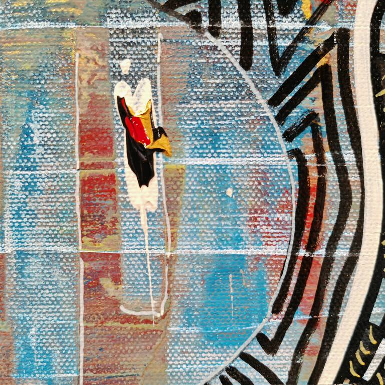 Original Abstract Expressionism Abstract Painting by Jean-Humbert Savoldelli