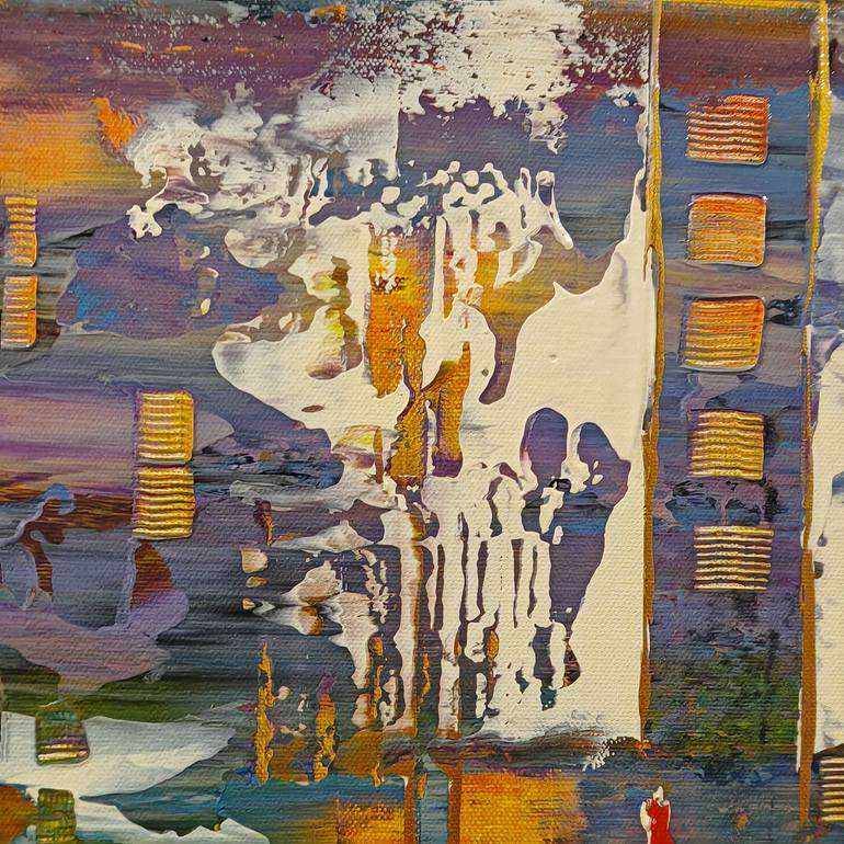 Original Abstract Expressionism Abstract Painting by Jean-Humbert Savoldelli
