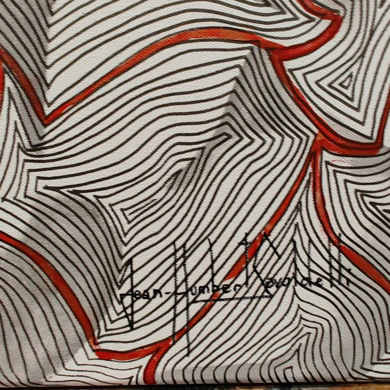 Original Abstract Expressionism Abstract Painting by Jean-Humbert Savoldelli