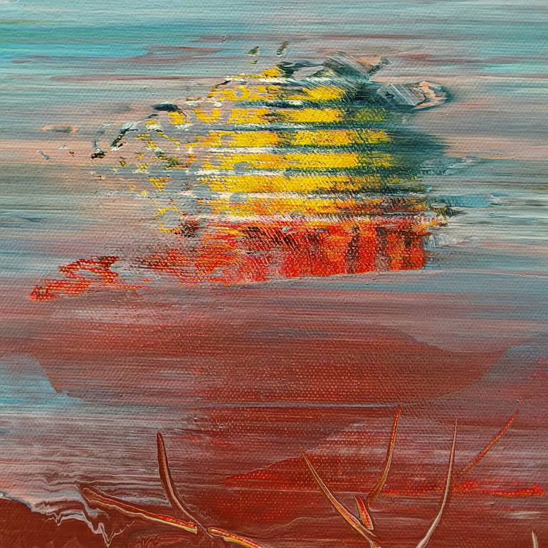 Original Abstract Expressionism Abstract Painting by Jean-Humbert Savoldelli