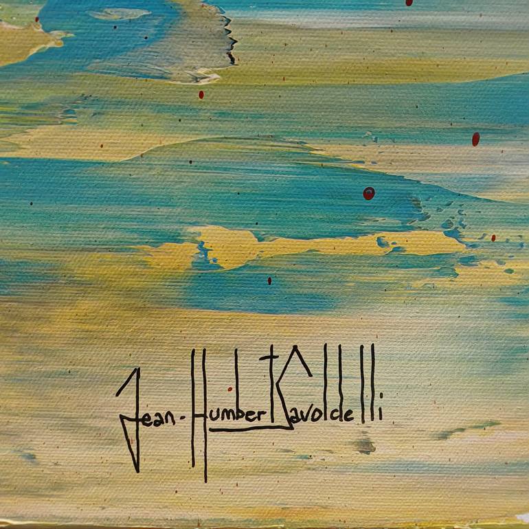 Original Abstract Expressionism Abstract Painting by Jean-Humbert Savoldelli