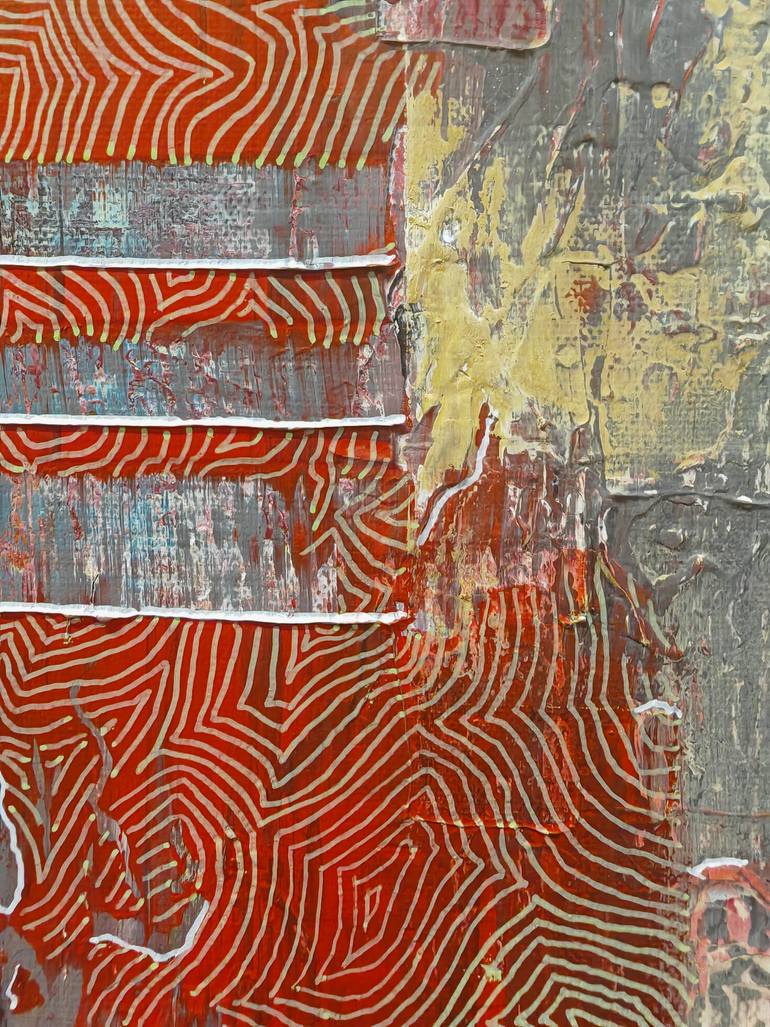 Original Abstract Expressionism Abstract Painting by Jean-Humbert Savoldelli