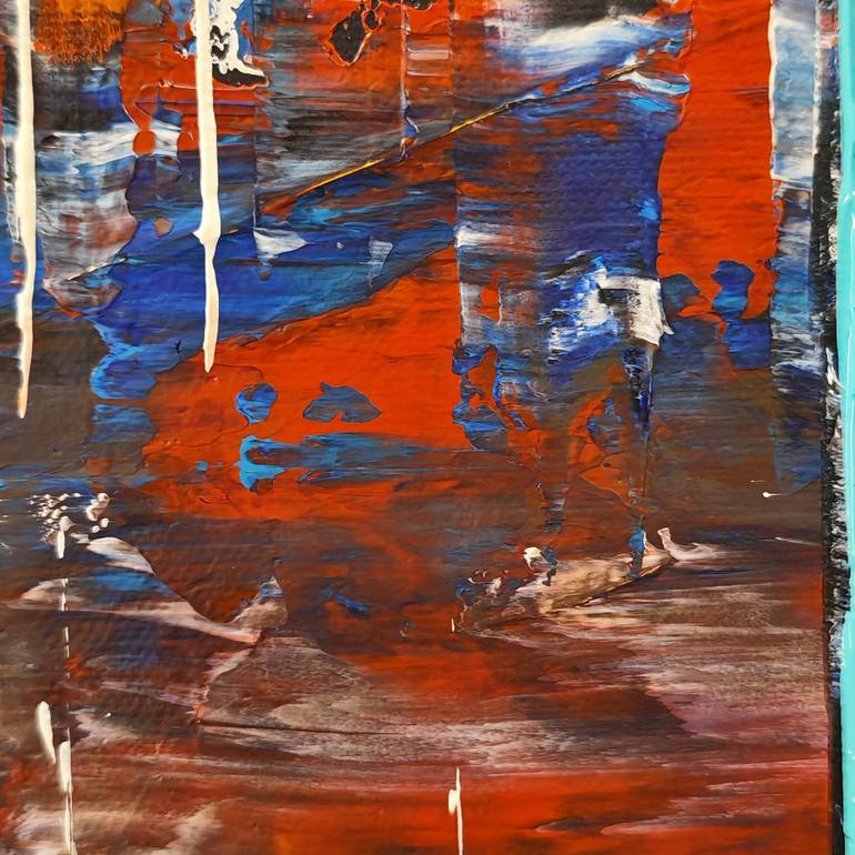 Original Abstract Expressionism Abstract Painting by Jean-Humbert Savoldelli