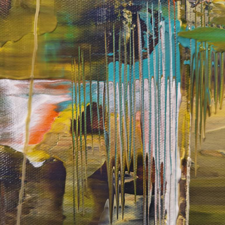 Original Abstract Expressionism Abstract Painting by Jean-Humbert Savoldelli