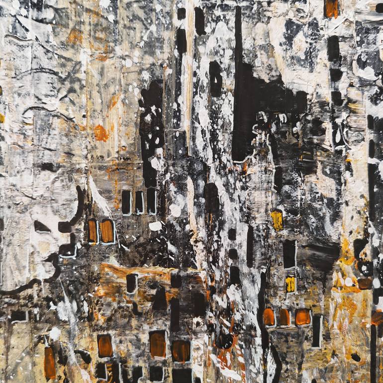 Original Abstract Expressionism Landscape Painting by Jean-Humbert Savoldelli