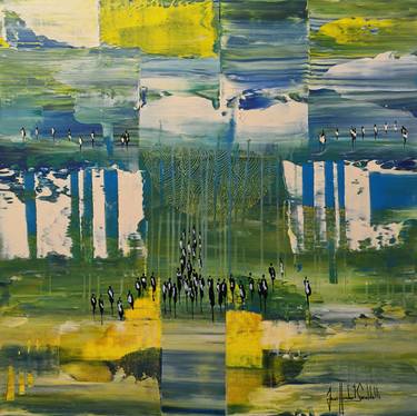 Original Abstract Expressionism Abstract Paintings by Jean-Humbert Savoldelli