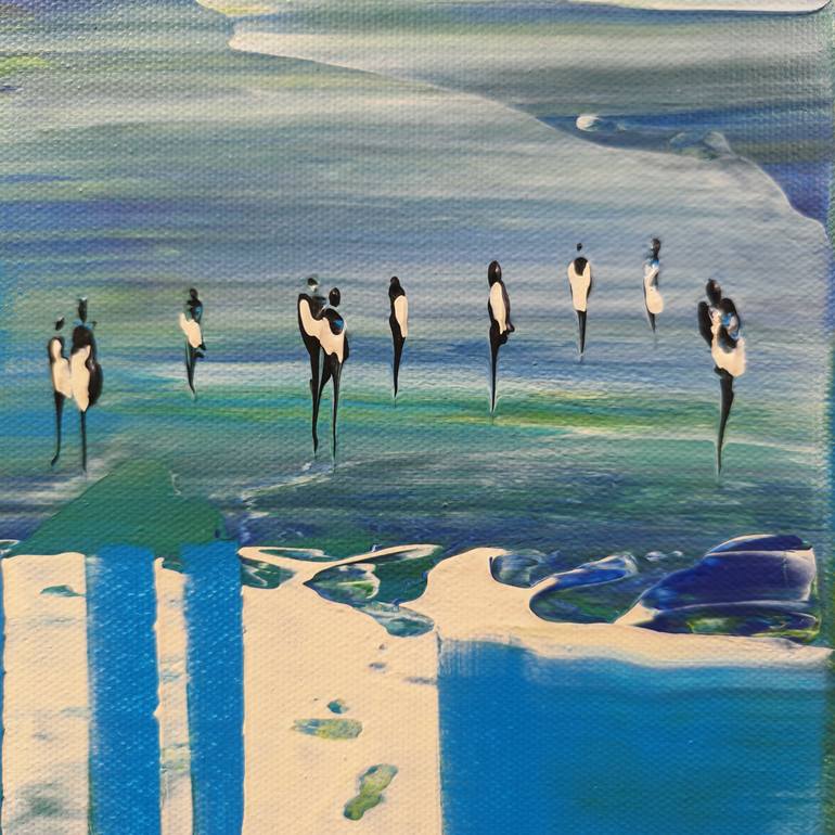 Original Abstract Expressionism Abstract Painting by Jean-Humbert Savoldelli
