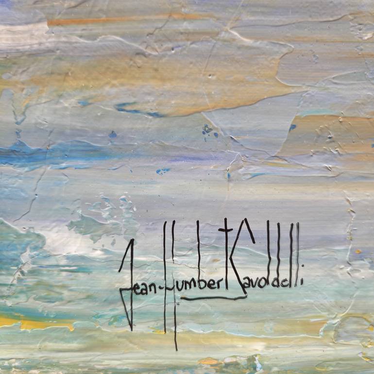Original Abstract Seascape Painting by Jean-Humbert Savoldelli