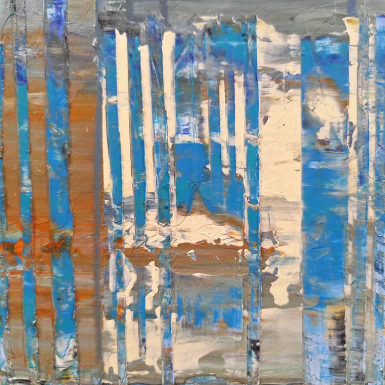 Original Abstract Seascape Painting by Jean-Humbert Savoldelli