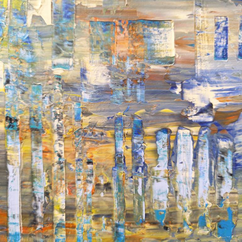 Original Abstract Seascape Painting by Jean-Humbert Savoldelli