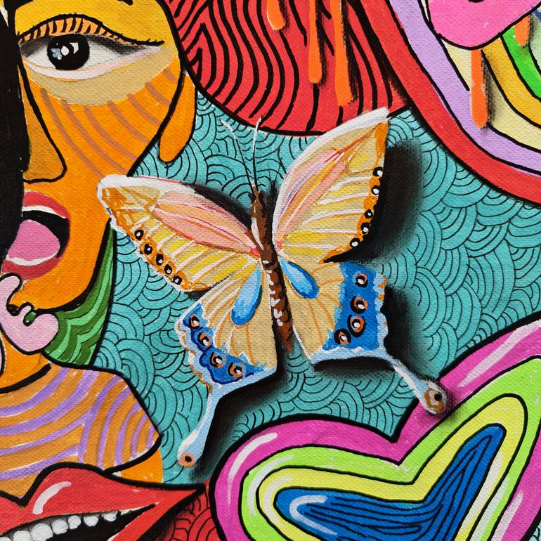 Original Pop Art Graffiti Painting by Jean-Humbert Savoldelli