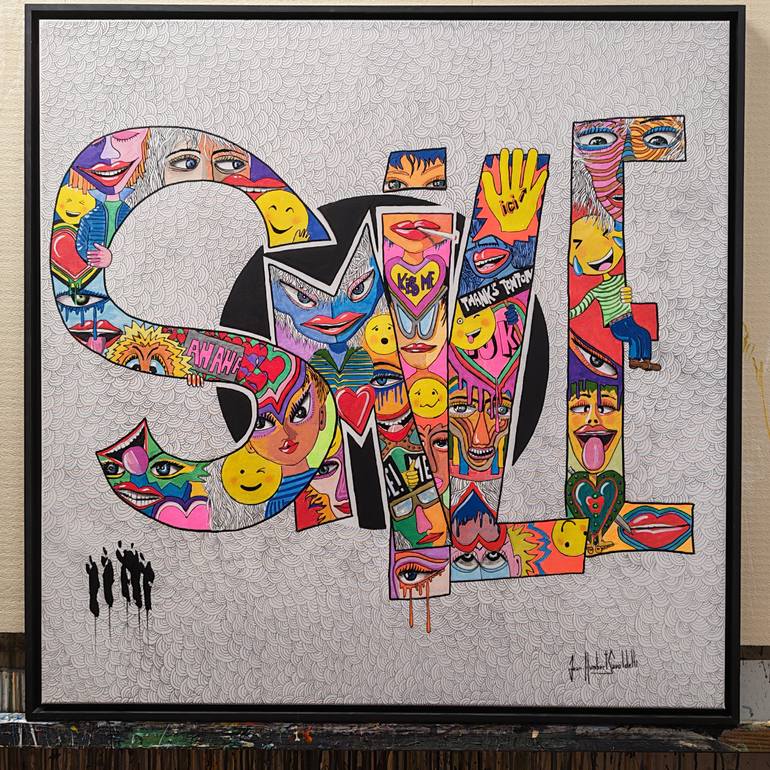 Original Pop Art Cartoon Painting by Jean-Humbert Savoldelli