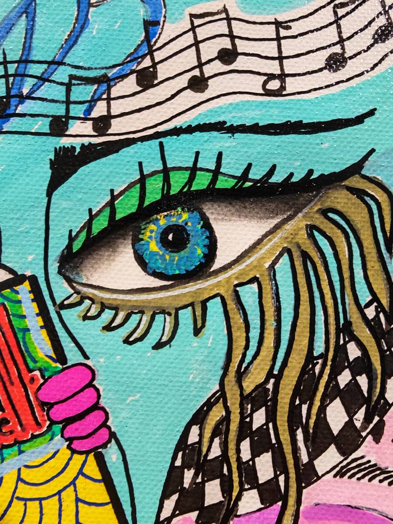 Original Pop Art Cartoon Painting by Jean-Humbert Savoldelli