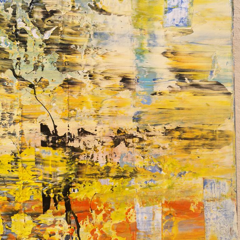 Original Abstract Expressionism Abstract Painting by Jean-Humbert Savoldelli