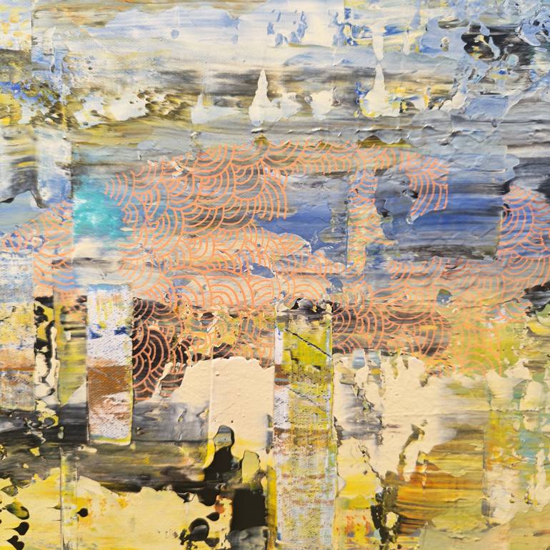 Original Abstract Expressionism Abstract Painting by Jean-Humbert Savoldelli