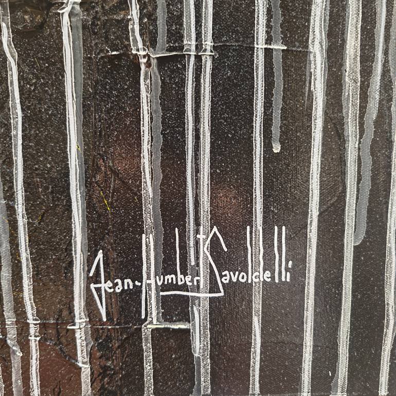 Original Abstract Expressionism Abstract Painting by Jean-Humbert Savoldelli