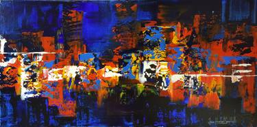 Original Abstract Expressionism Abstract Paintings by Jean-Humbert Savoldelli