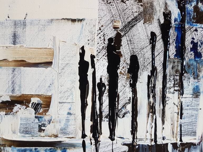 Original Abstract Expressionism Abstract Painting by Jean-Humbert Savoldelli