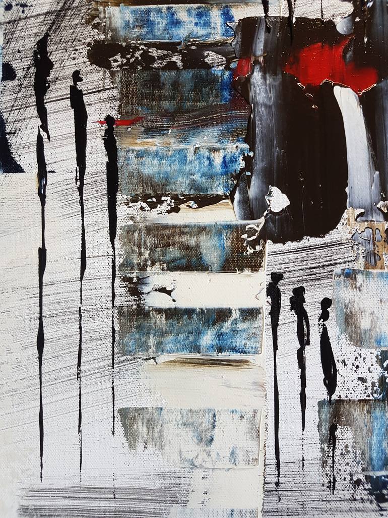 Original Abstract Expressionism Abstract Painting by Jean-Humbert Savoldelli