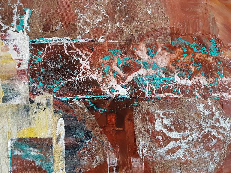 Original Abstract Expressionism Abstract Painting by Jean-Humbert Savoldelli