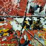 Acrylic on Canvas
A colorful explosion based on the red color, and straight lignes which occupied the foreground