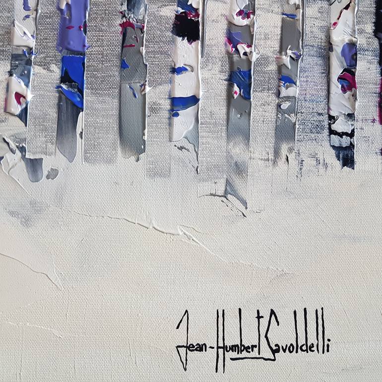 Original Abstract Expressionism Abstract Painting by Jean-Humbert Savoldelli