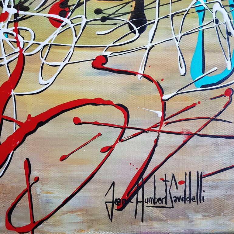 Original Street Art Abstract Painting by jean-humbert savoldelli